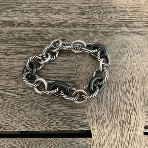 David Yurman Ceramic Oval Link Bracelet